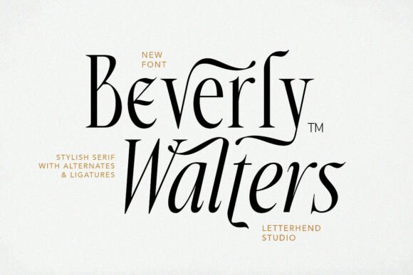 Beverly Walters: Elegant Serif Font for Modern Design