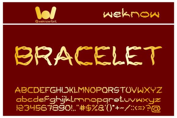 Bracelet: A Decorative Font for Modern Creative Projects