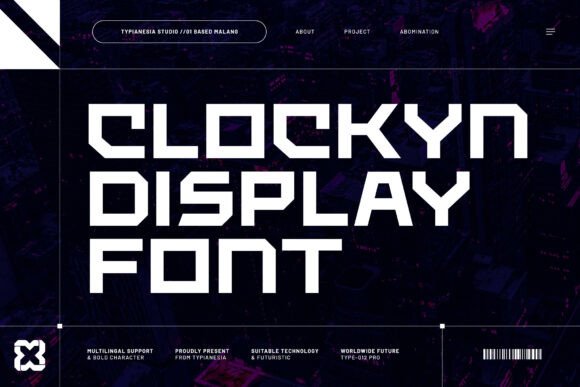 Clockyn: A Powerful Typeface for Modern Digital Design