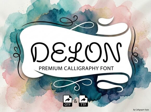 Delon: The Liquid Display Font for Digital Impact