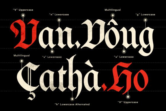 Devonxa: A Bold Gothic Blackletter Font for Modern Design