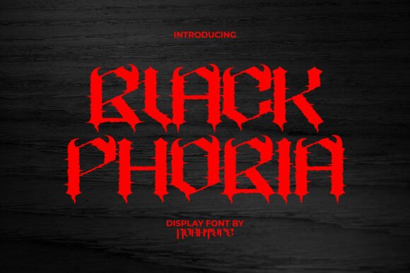 Discover the Black Phobia Font: Pure Horror in Typography