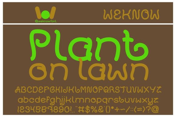 Discover the Charm of Plant on Lawn Font