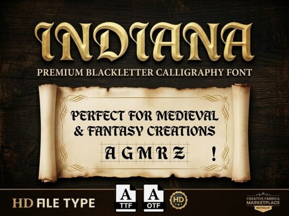 Discover the Rugged Elegance of the Indiana Typeface