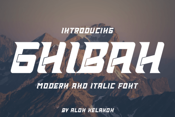 Ghibah: A Bold Typeface for Dynamic Designs