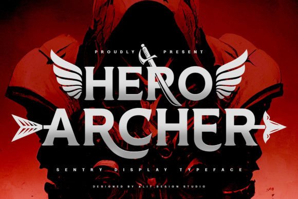 Hero Archer: A Typeface Forged in Epic Battles