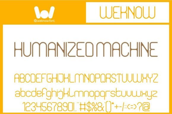 Humanized Machine: A Futuristic Font for Modern Design
