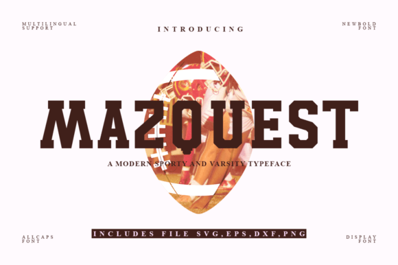 Mazquest: Bold Typography for Active Brands