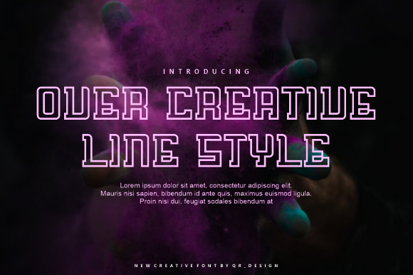 Over Creative Line: Bold and Authentic Display Font