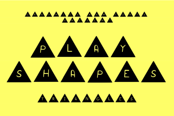 Play Shapes Triangles: A Fun, Functional Display Typeface