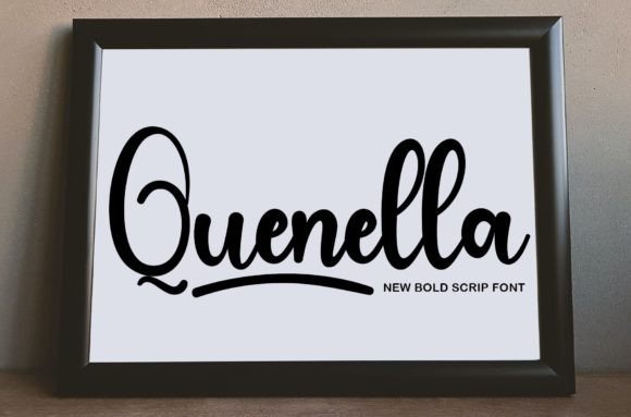 Quenella: A Bold Handwritten Font for Creative Design