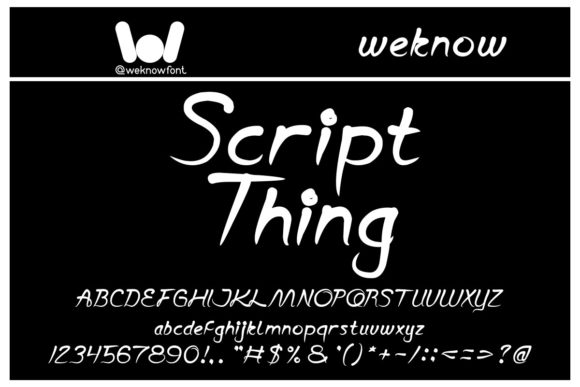 Script Thing: A Handwritten Font for Creative Versatility
