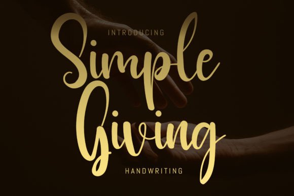 Simple Giving: A Magical Script Font for Elegant Designs