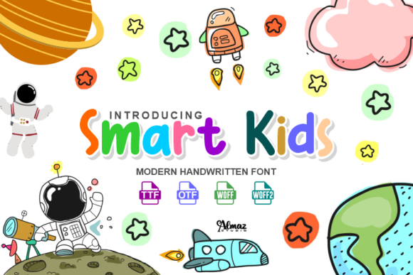 Smart Kids: A Modern Handwritten Font for Creative Projects