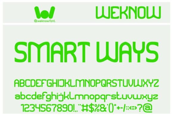 Smart Ways: A Modern Typeface for Bold Design