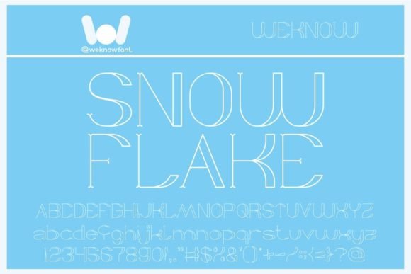 Snow Flake: A Display Font for Creative Impact