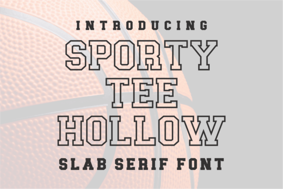 Sporty Tee Hollow: A Powerful Display Font