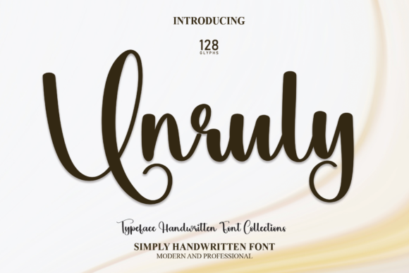 Unruly: A Handwritten Script with Creative Freedom